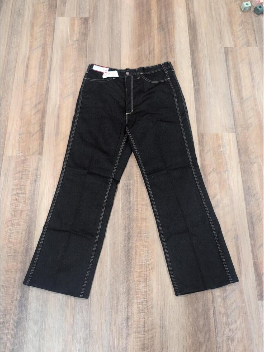 NWT RED SNAP The Gentleman's Jean Black Made In USA SZ 36 vtg 70s Deadstock